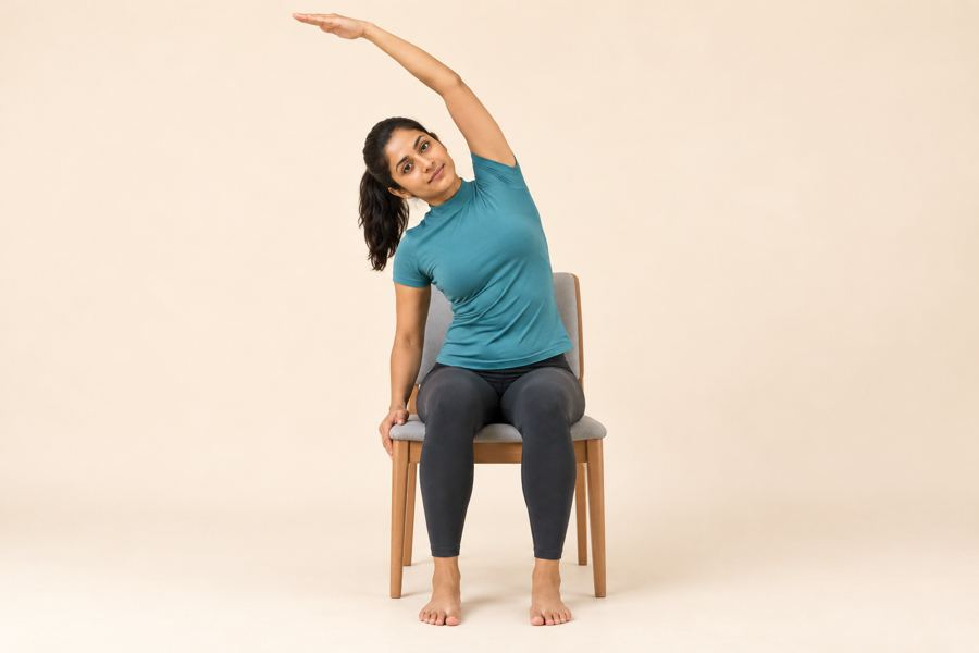 Seated side bend